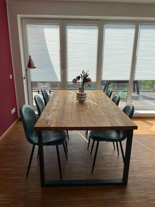 Penthouse-Wohnung Mit Flussblick Oldenburg Dış mekan fotoğraf