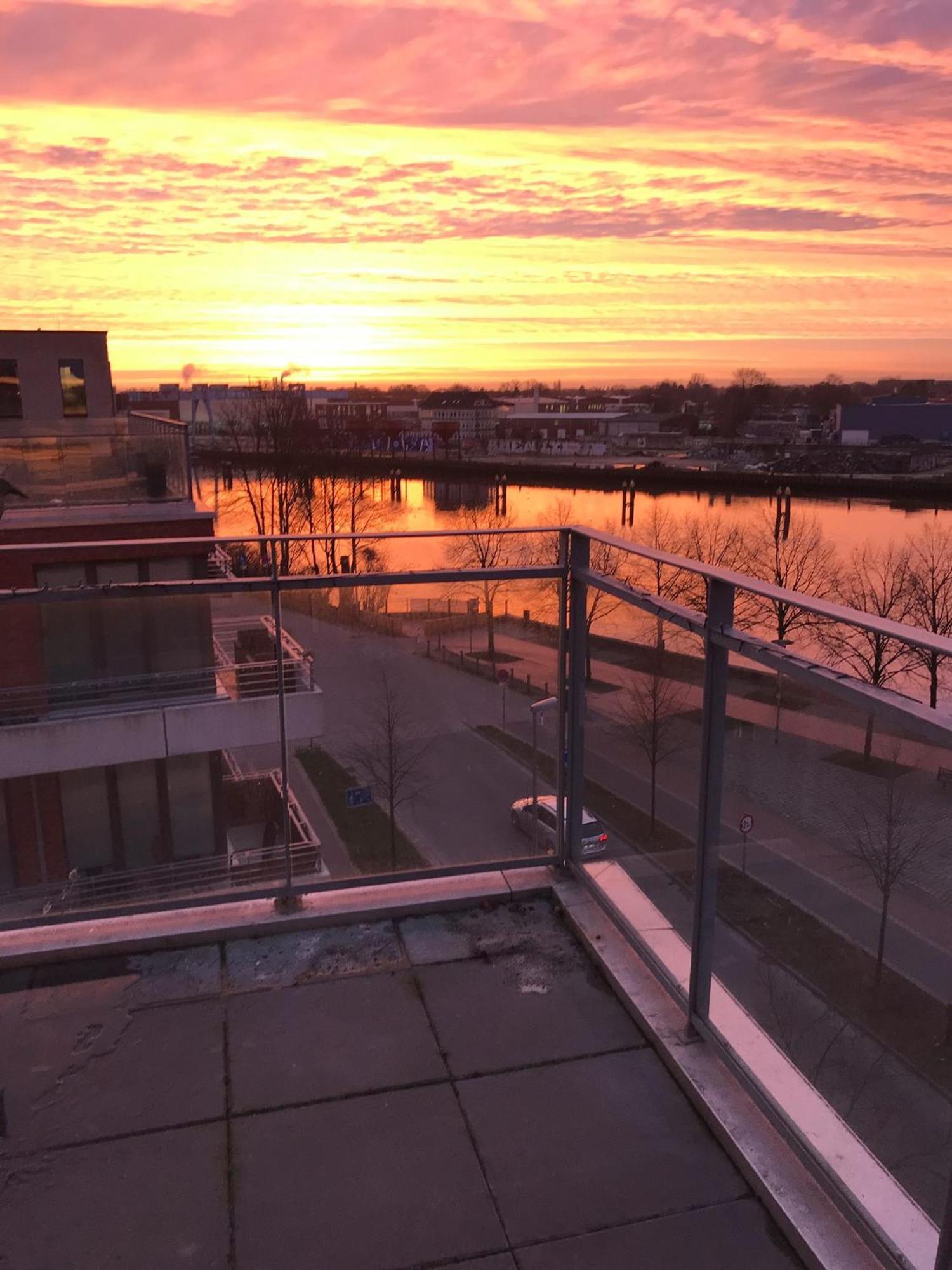 Penthouse-Wohnung Mit Flussblick Oldenburg Dış mekan fotoğraf